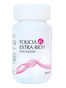 FOLICIA フォリシアエクストラリッチ 90カプセル 女性用 ヘアケア サプリメント プラセンタ ケラチン L-シスチン ビタミンB1 日本製