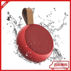 FIGMASU ポータブルBLUETOOTHスピーカー真のワイヤレス小型IPX7防水シャワートラベルスピーカー風呂スピーカーミニ (RED)