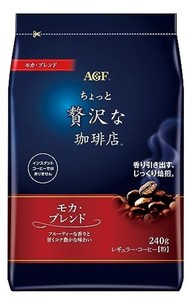 AGF ちょっと贅沢な珈琲店 レギュラーコーヒー モカブレンド 240G 【 コーヒー 粉 】