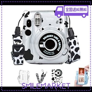 チェキ ケース MINI11 チェキ カバー チェキフィルム INSTAX MINI11 ケース 透明 ハード PVC カバー フィルム収納ポケット付き保護 透明