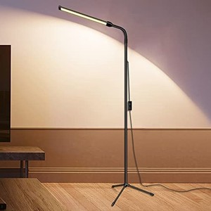 BAMOUSKON フロアランプ LED スタンドライト フロアライト おしゃれ 屋内照明 高輝度 調光調色 2色温度 2段階明るさ調整 360°調整可 組