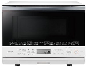 東芝 過熱水蒸気 オーブンレンジ 石窯ドーム 26L ER-XD80(W) グランホワイト フラットテーブル