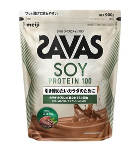 ザバス(SAVAS) ソイプロテイン100 ココア味 900G 明治