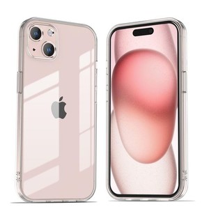 IPHONE15 ケース アイフォン15 クリアケース いPHONE15 透明カバー 極薄 アイホン15 カバー HD全透明 軽薄型 黄ばみにくい 指紋防止 すり