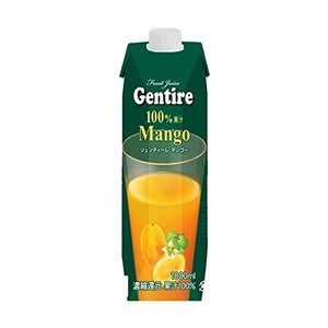 【お徳用 6 セット】 GENTIRE(ジェンティーレ) フルーツジュース マンゴー 1000ML×6セット