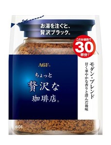 AGF ちょっと贅沢な珈琲店 モダン・ブレンド袋 60G 【 インスタントコーヒー 】【 詰め替え エコパック 】