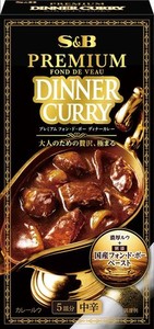 エスビー食品 プレミアムフォン・ド・ボー ディナーカレー 中辛 100G ×4個