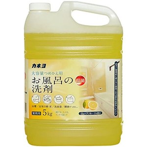 【大容量】 カネヨ石鹸 お風呂の洗剤 液体 業務用 グレープフルーツの香り 5KG コック付 日本製