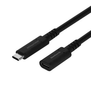 オウルテック USB C 延長ケーブル 30CM 急速充電/高速データ通信 USB4対応 TYPE-C TO TYPE-C 延長ケーブル USB-C 延長 ブラック OWL-CBCM