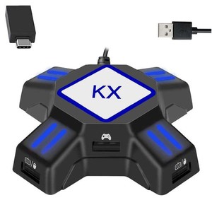 「KX」キーボード？マウス接続アダプター キーマウスコンバーター ゲーミングコントロール変換 コンバータ キーマウス変換 PS4/PS3/XBOX 
