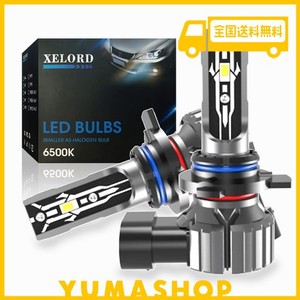 XELORD 車用 LED ヘッドライト HB4 9006 フォグランプ 兼用 高輝度 6000K ホワイト LEDバルブ LEDチップ搭載 車検対応 一体型 LEDランプ 