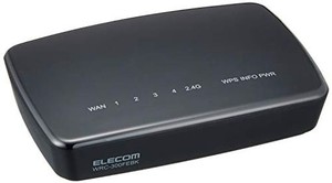 エレコム WIFI 無線LAN 中継器 11N/G/B 300MBPS ACアダプタ接続モデル WRC-300FEBK-R