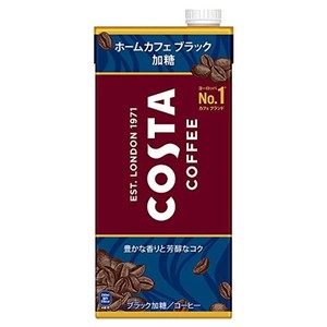 COSTA(コスタ) コーヒー コカ・コーラ ホームカフェ ブラック 加糖 1L ×6本