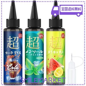 電子タバコ リキッド ３風味セット 180ML 特大容量 国産ハッカ使用 VAPE りきっど ニードルボトル付き ニコチン・タールゼロ KINOE