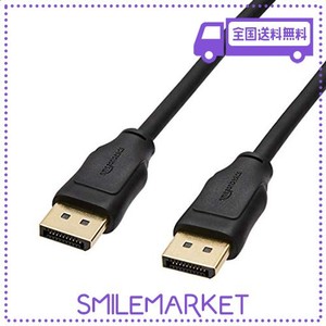 AMAZONベーシック DISPLAYPORT TO DISPLAYPORTケーブル 1.8M デスクトップパソコン対応 ブラック