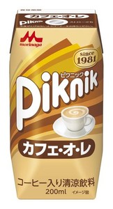 森永 ピクニック カフェ・オ・レ 200ML [紙パック 飲料 ドリンク 飲み物 常温保存]×24本