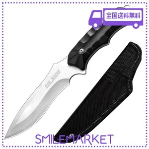 キャンプナイフ シースナイフ WLIKN【全長223MM フルタング構造】サバイバル ナイフ 薪割り アウトドア 釣り 握りやすい ペーパーナイフ 