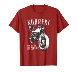 還暦祝い バイク好き 車好き 父 男性 女性 クラシックバイク 60歳 I’M NOT OLD I’M CLASSIC Tシャツ