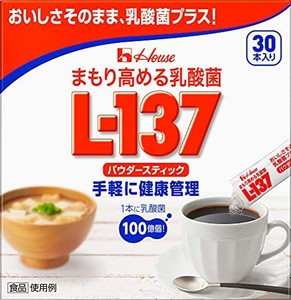 ハウスウェルネスフーズ まもり高める乳酸菌L-137 パウダースティック＜30本入＞ 39Ｇ箱＞ 39G箱 (1袋に乳酸菌100億個)味も見た目も変わ