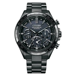 [CITIZEN] 腕時計 アテッサ ATTESA エコ・ドライブ GPS衛星電波時計 サファイアベゼル 防水 CC4055-65E メンズ ブラック