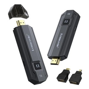 ワイヤレス HDMI 送受信機 セット 小型 50M 【2024新版 MINI送受信機 セット】1080P 50M転送範囲と66MS超低遅延無線 HDMIトランスミッタ 