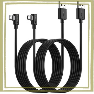 SUNGUY マイクロUSBケーブル L字 2M 【2本組】両面挿し MICRO USB ケーブル QC3.0/2.0対応 最大18W急速充電 USB2.0高速データ転送 L字型 