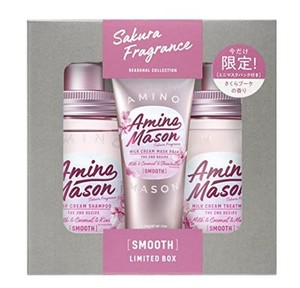 アミノメイソン さくら 限定キット 2021 ミニヘアマスク付き スムースリペア シャンプー アミノ酸 AMINO MASON オーガニック ボタニカル 