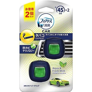 ファブリーズ 消臭芳香剤 車用 クリップ型 イージークリップ タバコエキスパート アクア&フレッシュミント 2.2ML×2