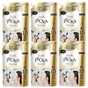 【6個セット】花王 フレアフレグランスIROKA 特大詰替 710ML ネイキッドリリー