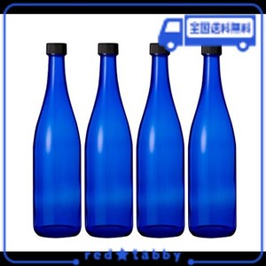 ブルーボトル 4本 720ML ブルーソーラーウォーター ムーンウォーター作りに