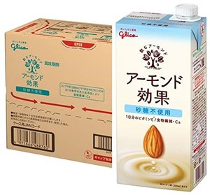 グリコ アーモンド効果 砂糖不使用 アーモンドミルク 1000ML×6本 常温保存可能