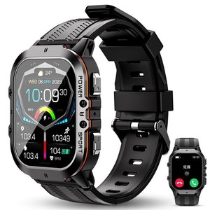 OUKITELスマートウォッチBT20【2023秋新登場】、防水防塵耐衝撃 SMART WATCH、1.96インチAMOLED高精細大画面、長持ちバッテリー15日連続