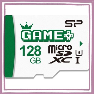 シリコンパワー 128GB SDXC MICROSDカード ゲーミング向け【NINTENDO SWITCH 動作確認済】UHS-1 U3 V30 アダプター付き SP128GBSTXDV3V1N