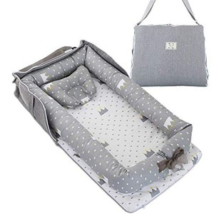 ベッドインベッド 添い寝 ベビーベッド 新生児 折りたたみ式 枕付き 持ち運び 携帯型ベビーベッド 出産祝い 通気性 洗濯可能 0ヶ月~ 赤ち