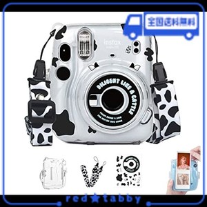 チェキ ケース MINI11 チェキ カバー チェキフィルム INSTAX MINI11 ケース 透明 ハード PVC カバー フィルム収納ポケット付き保護 透明