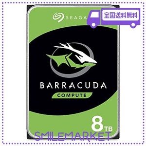 【AMAZON.CO.JP限定】SEAGATE BARRACUDA 3.5” 8TB 内蔵ハードディスク HDD 2年保証 6GB/S 256MB 5400RPM 正規代理店品 ST8000DM004