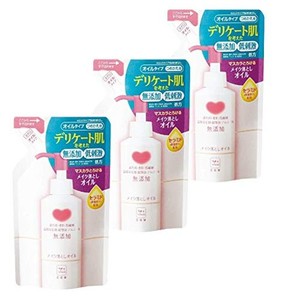 カウブランド 無添加 カウブランド メイク落としオイル 詰替用 3個パック 130ML×3 クレンジング 106MM×141MM×170MM