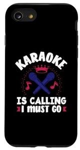 IPHONE SE (2020) / 7 / 8 KARAOKE IS CALLING MUST GO おもしろ音楽好き カラオケシンガー スマホケース