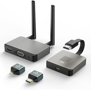 ワイヤレス HDMI 送受信機セット HDMI 無線化 トランスミッター レシーバー HDMI 無線 ワイヤレス 設定不要/WIFI不要 30M無線伝送 1080P