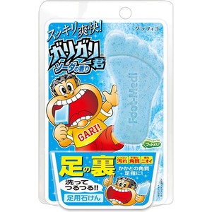 グラフィコ フットメジ 足用角質クリアハーブ石けん ガリガリ君ソーダ 65G 角質ケア 消臭 足用スクラブ