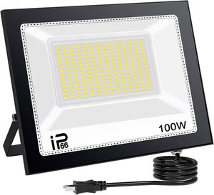 TANKAO 投光器 LED 投光器 100W 投光器 屋外 100V 灯光器 作業灯 外灯 15000LM 6500K IP66 工事用ライト LEDライト 屋外用 屋内 野外 防