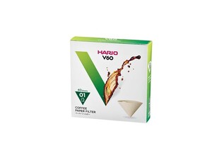 HARIO (ハリオ) V60用ペーパーフィルターみさらし 1-2杯用 コーン形 コーヒーメーカー対応 ブラウン