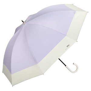 WPC. 日傘 遮光切り継ぎロング ラベンダー 長傘 55CM レディース 晴雨兼用 遮光 UVカット 100% 豊富なカラー バイカラー 上品 大人可愛い
