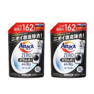 アタックゼロ アタックZERO ドラム式専用 詰め替え 洗濯洗剤 液体洗剤 洗剤 1620G 2個セット 大容量