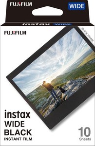 富士フイルム(FUJIFILM) インスタントカメラ チェキワイド用フィルム 10枚入 ブラックフレーム INSTAX WIDE BLACK FRAME WW 1