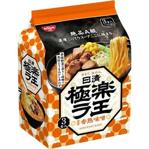 日清食品 日清極楽ラ王 濃厚香熟味噌 3食パック(336G) ×9個