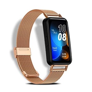 [LUFIYA] バンド HUAWEI BAND 8 対応 時計バンド ステンレス製 ストラップ クラシック 交換バンド 腕時計ベルト コンパチブル HUAWEI BAN