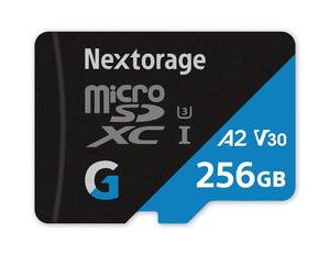 NEXTORAGE ネクストレージ 国内メーカー 256GB MICROSDXC UHS-I U3 V30 A2 メモリーカード Gシリーズ SWITCH(スイッチ)動作検証済み SDア