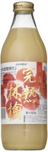 JAアオレン青森県産つがる使用リンゴジュース(瓶)完熟林檎つがる1000ML×6本