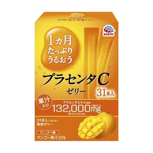 アース製薬 1ヵ月たっぷりうるおうプラセンタCゼリーマンゴー味 10GX31本